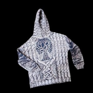 Youth or small adult tree of life sweatshirt hoodie.